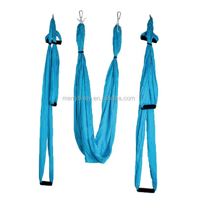 Nylon Gradient Aerial Hammock Yoga Swing 2.8M Anti-Slip তুলা বোনা সাদা